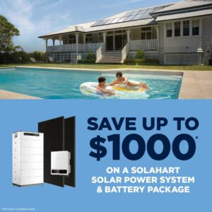 Save up to $1,000 off a Solar Power System and Battery Package